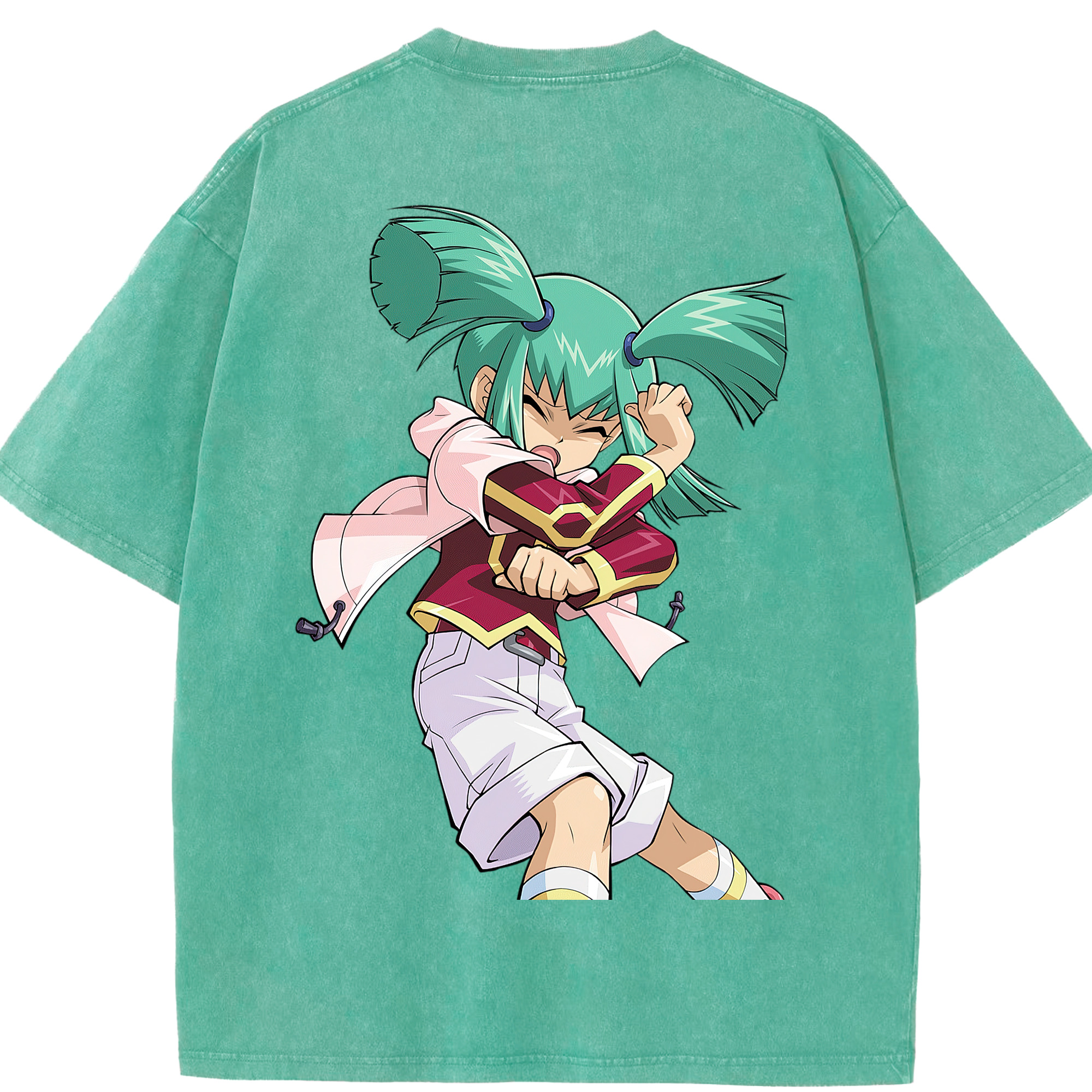 （画像用） 遊☆戯☆王 Yu-Gi-Oh! 綿100% ヴィンテージ風 半袖Tシャツ（背面プリント）